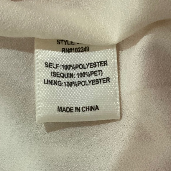 Skies Are Blue Anthropologie Sequin Wedding Party Sleeveless Mini Dress Size XS - Picture 9 of 10